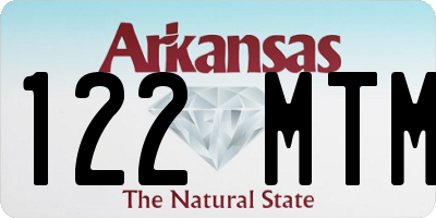 AR license plate 122MTM