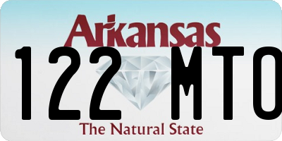 AR license plate 122MTO