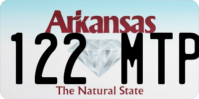 AR license plate 122MTP