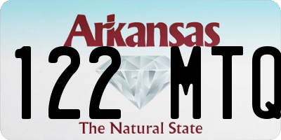 AR license plate 122MTQ