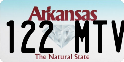 AR license plate 122MTV