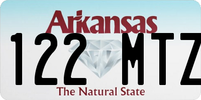 AR license plate 122MTZ
