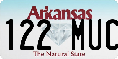 AR license plate 122MUC