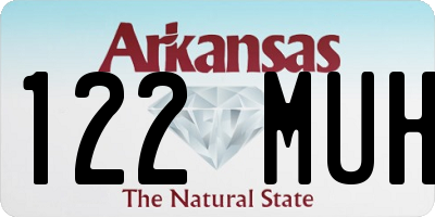 AR license plate 122MUH