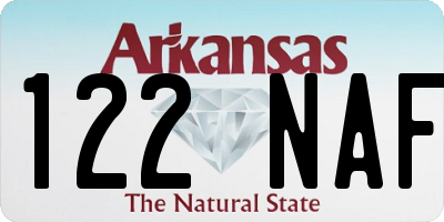 AR license plate 122NAF