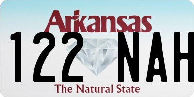 AR license plate 122NAH