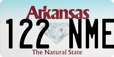 AR license plate 122NME