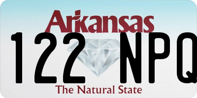 AR license plate 122NPQ