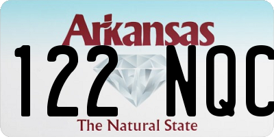 AR license plate 122NQC