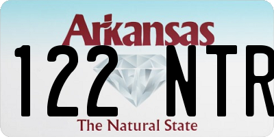 AR license plate 122NTR