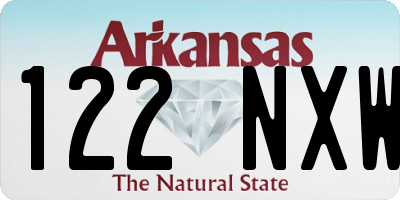 AR license plate 122NXW
