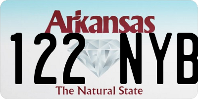 AR license plate 122NYB