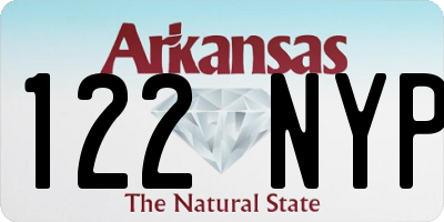 AR license plate 122NYP