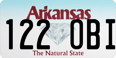AR license plate 122OBI