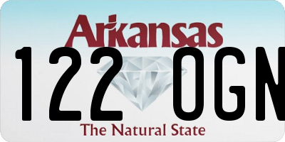 AR license plate 122OGN