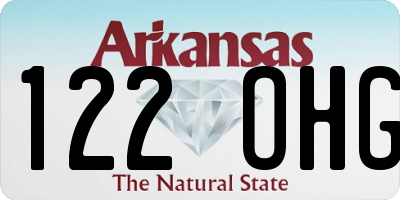 AR license plate 122OHG