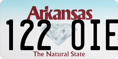 AR license plate 122OIE