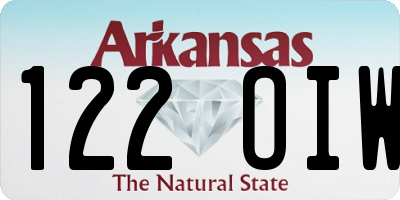 AR license plate 122OIW