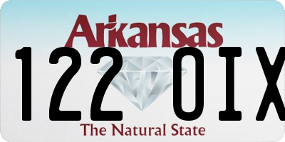 AR license plate 122OIX