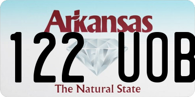 AR license plate 122UOB