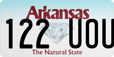 AR license plate 122UOU