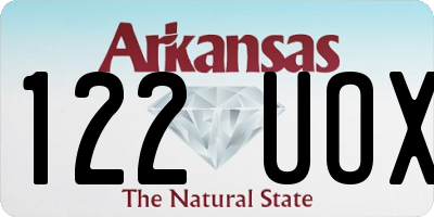 AR license plate 122UOX