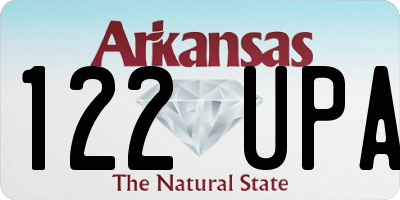AR license plate 122UPA