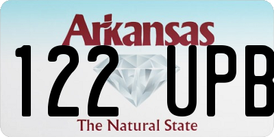 AR license plate 122UPB