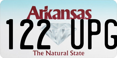 AR license plate 122UPG