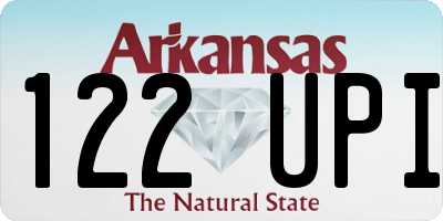 AR license plate 122UPI