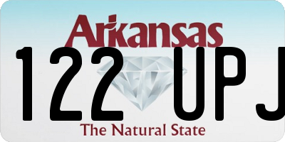 AR license plate 122UPJ