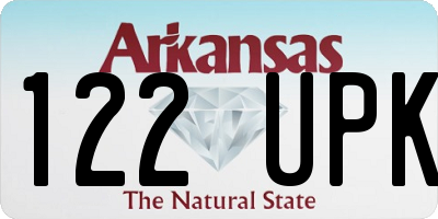 AR license plate 122UPK