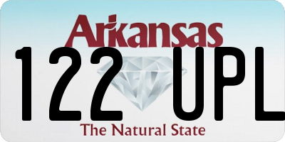 AR license plate 122UPL