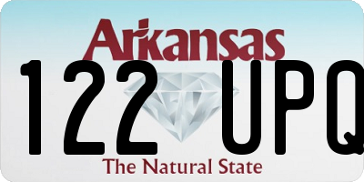 AR license plate 122UPQ