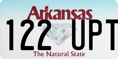 AR license plate 122UPT