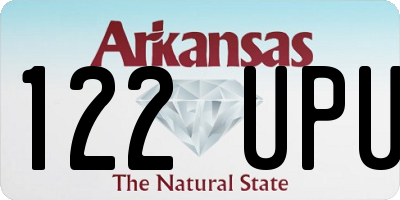 AR license plate 122UPU