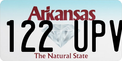 AR license plate 122UPV