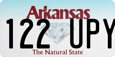 AR license plate 122UPY