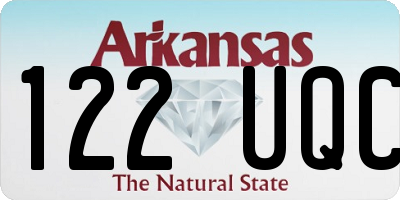 AR license plate 122UQC