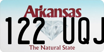 AR license plate 122UQJ