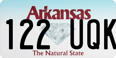 AR license plate 122UQK