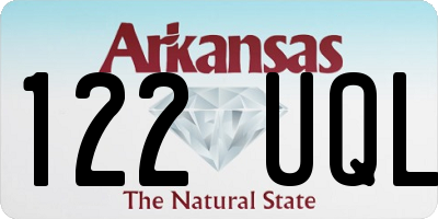 AR license plate 122UQL
