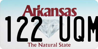 AR license plate 122UQM