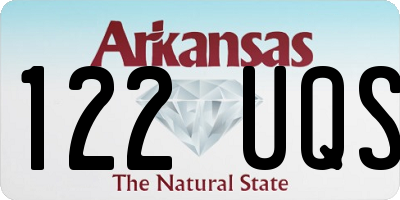 AR license plate 122UQS