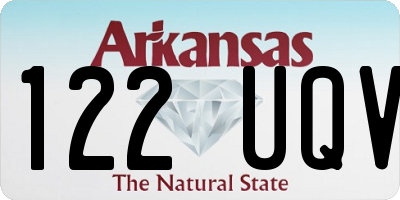 AR license plate 122UQV