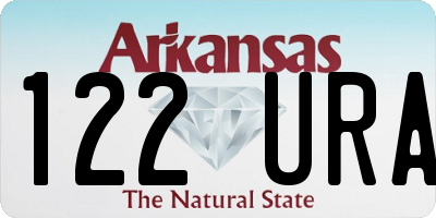 AR license plate 122URA