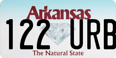 AR license plate 122URB