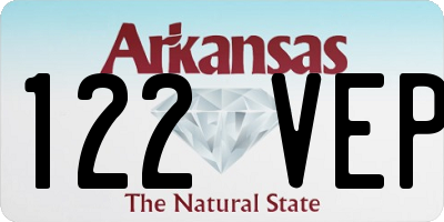 AR license plate 122VEP