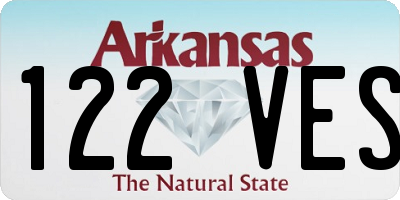 AR license plate 122VES
