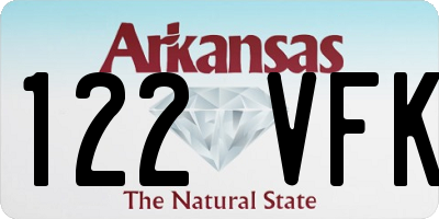 AR license plate 122VFK